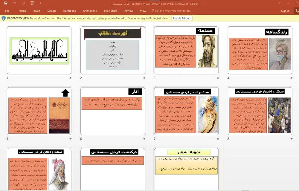 پاورپوینت زندگینامه فرخی سیستانی 1 پاورپوینت زندگینامه فرخی سیستانی